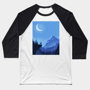 Winter Moon Baseball T-Shirt